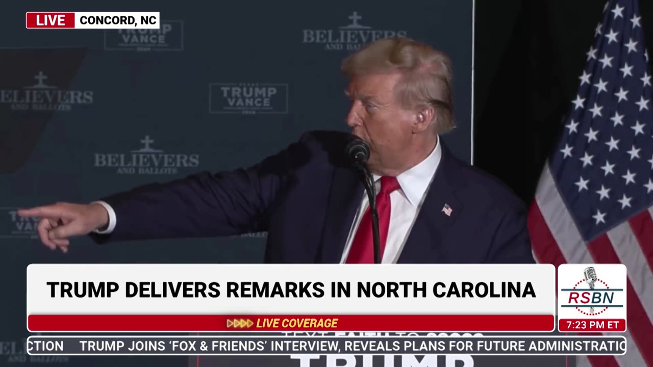 Trump Participates in 11th Hour Faith Leaders Meeting in Concord, NC [Full Speech]