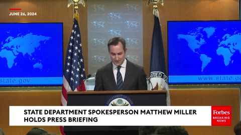 JUST IN- State Department Holds Press Briefing After Julian Assange Is Released From UK Prison