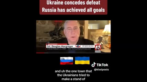 Colonel MacGregor.. Ukraine is finished..