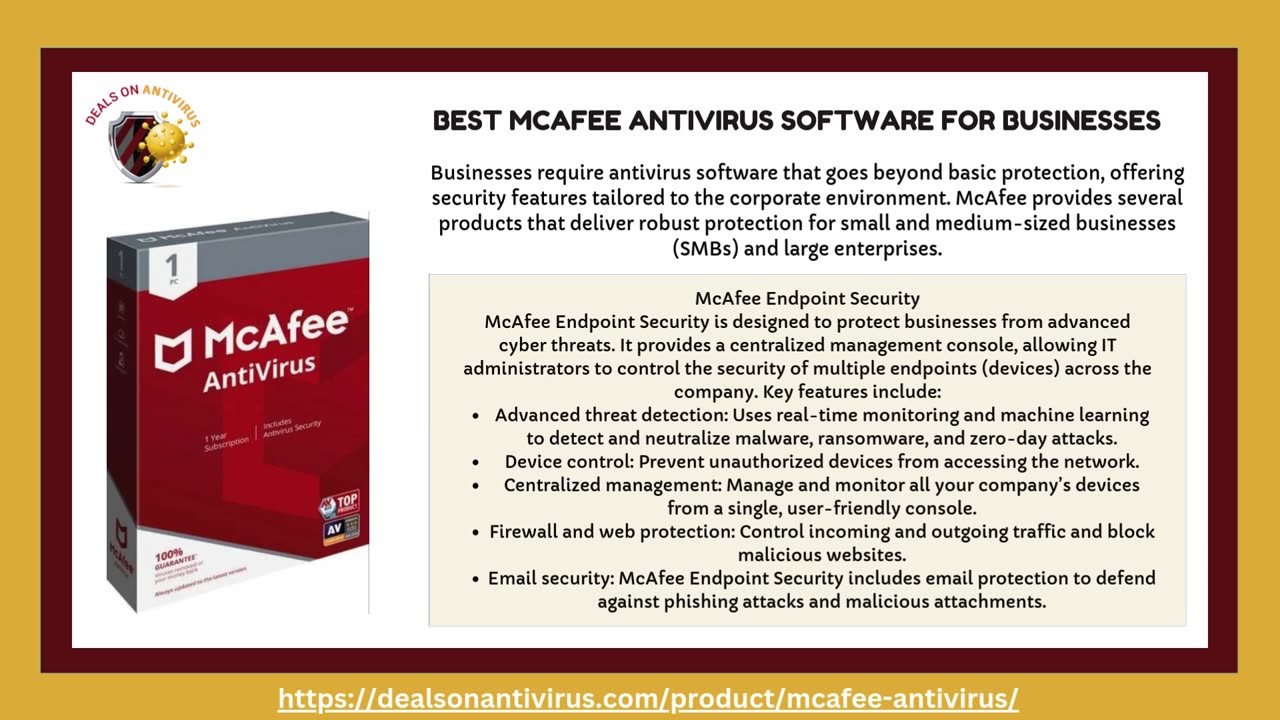 Best McAfee Antivirus Software for Home and Business