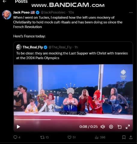 They are mocking the Last Supper with Christ at the 2024 #Paris #Olympics