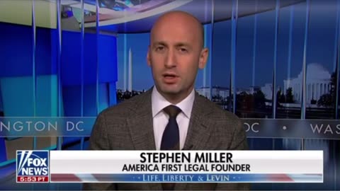 Stephen Miller- it’s all thought through it is all deliberate all planned by the left