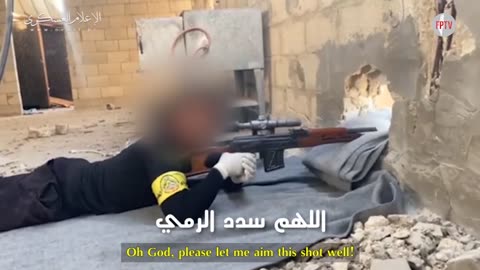 Al-Aqsa Martyrs Brigades sniping a Zionist soldier, Jabalia, Gaza, occupied Palestine, 23 Oct 2024
