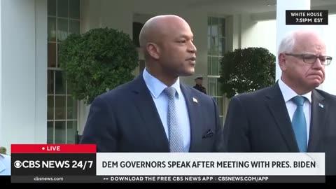 Democratic governors reaffirm support for Biden after meeting CBS News