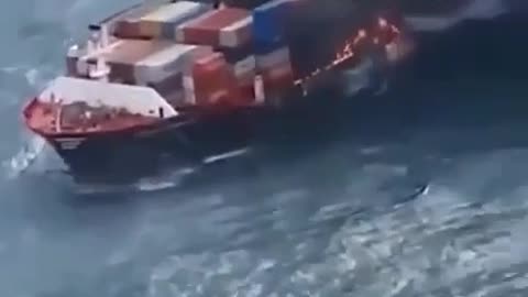 The ship that was hit in the Gulf of Aden.