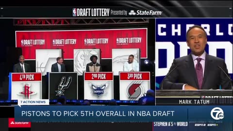 Pistons slide to fifth overall pick in NBA Draft Lottery
