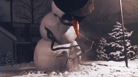 Horror video #snowmaan #horror