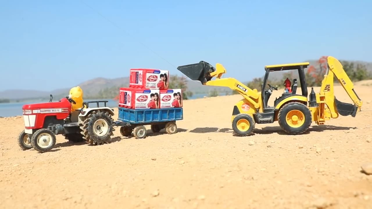 Dump Truck Accident Pulling Out JCB Bolero Pickup Loading Lifebuoy Swaraj Tractor jcb