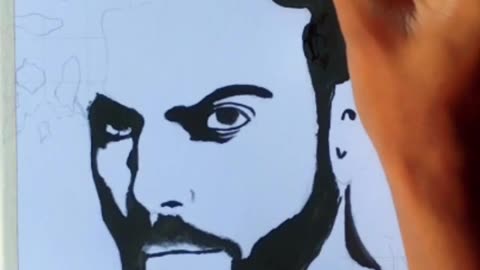 Indian cricketer Virat Kohli \\ Virat Kohli drawing easy // How to draw Virat Kohli drawing