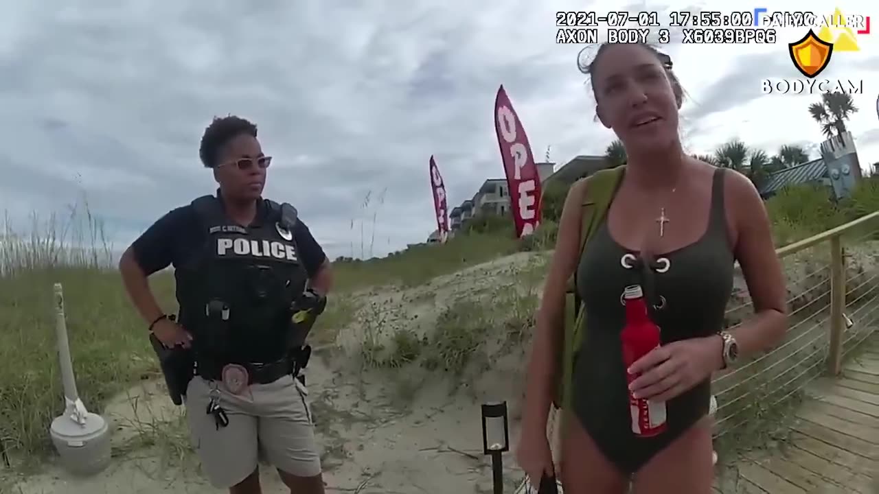 Woman Arrested For Playing With Herself On The Beach