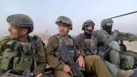 Israel Defense Forces soldiers welcome Shabbat by singing in Gaza.