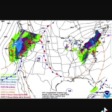 Red & Purple = SEVERE WEATHER