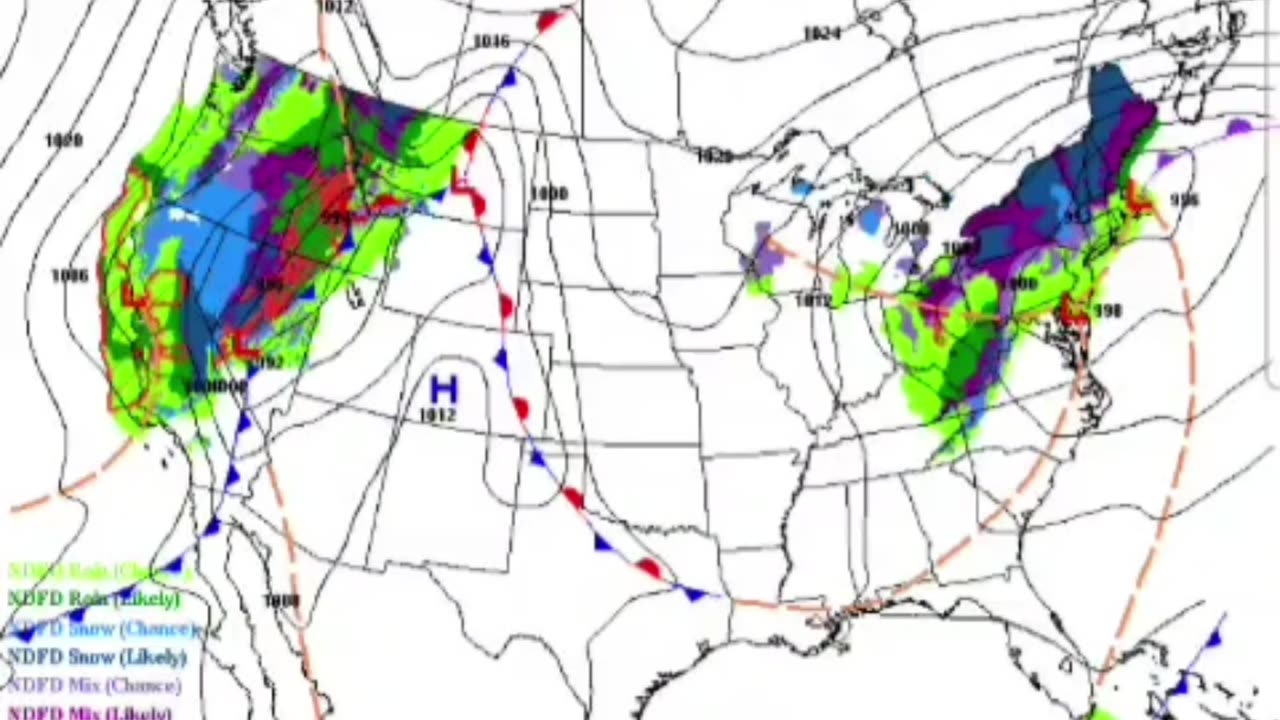 Red & Purple = SEVERE WEATHER