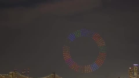 Drones light up NYC skies with the Agenda 2030 Sustainable Development Goals
