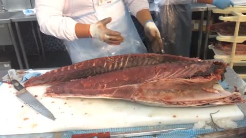 Tuna Fish Cutting Skills