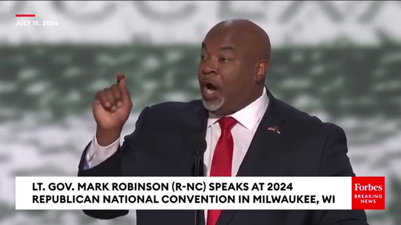 Mark Robinson Gives Rousing Speech At RNC In Favor Of 'The Braveheart Of Our Trump' Trump
