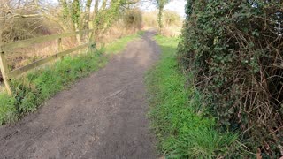 Navigating a muddy path. Hiking. Speedlapse. GoPro