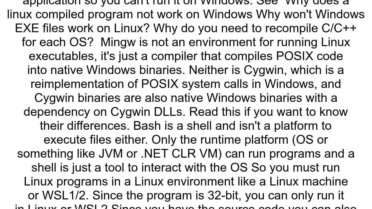 Getting the error bash program cannot execute binary file Exec format error on both 32bit and 64bit