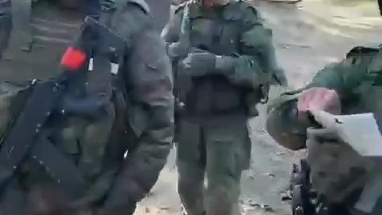 North Korean servicemen at a Russian training ground.
