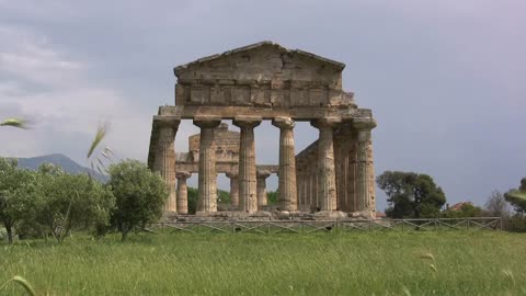 Italy Paestum Temple of Athena