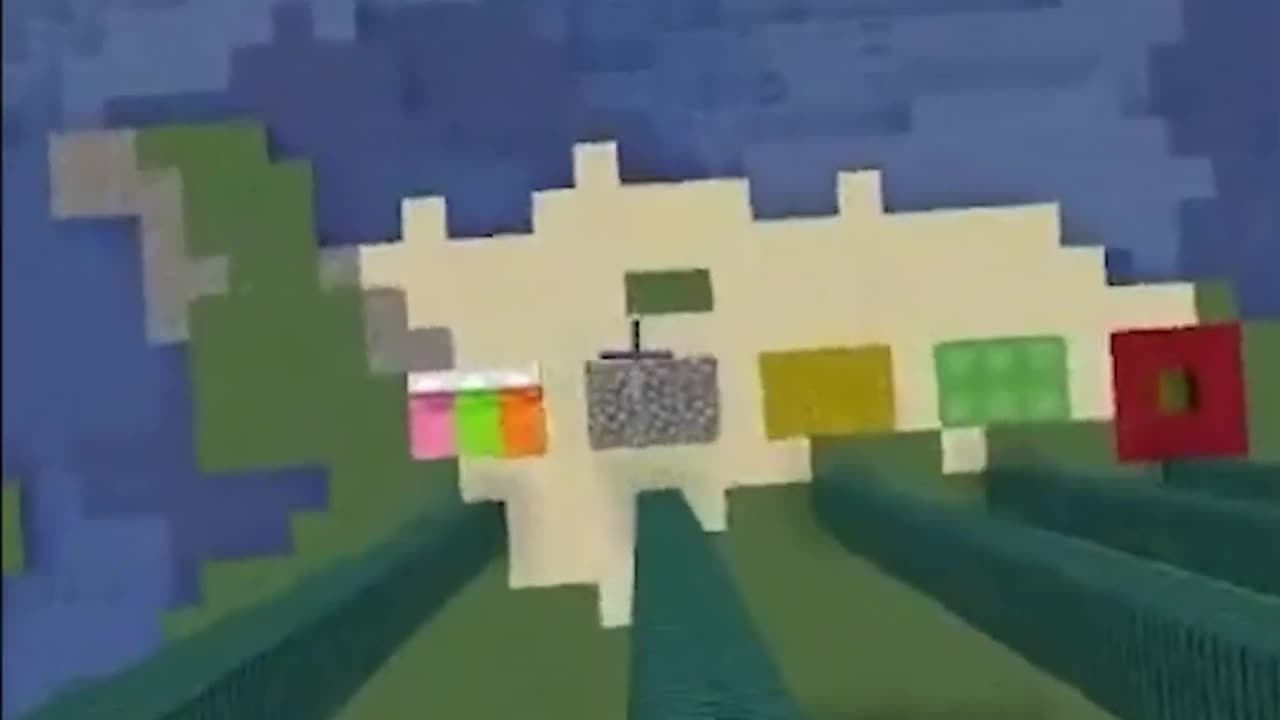 Minecraft fall damage test #shorts