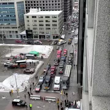 Truckers Stand Their Ground in Downtown Ottawa Streets