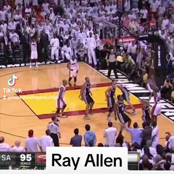 Ray Allen Grearest 3 Point Shot in the NBA Finals #nba #basketball #nbaplayoffs #nbafinals