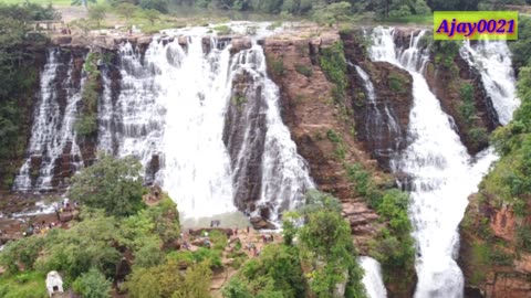 Thirathgarh waterfall Drone shots