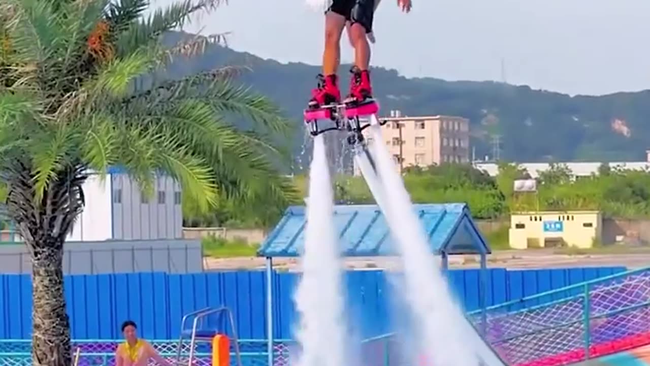 Flyboarding looks like so much fun! 🌊