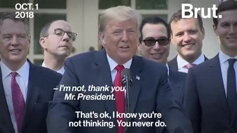 Trump telling some journalists to shut up instead of answering their questions