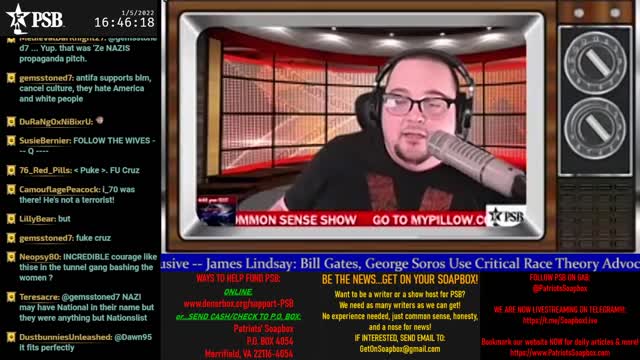 2022-01-05 15:00 EST - The Common Sense Show: with Derek & PATRIOTski