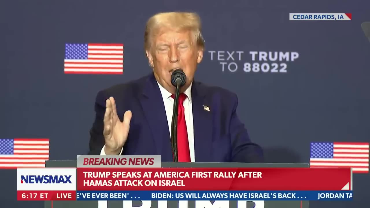 'The United States Has To Support Israel': Trump Touts Israel Record, Slams Biden's