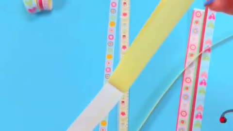 DIY - HOW TO MAKE WASHI TAPE AT HOME - 2 WAYS - BACK TO SCHOOL HACKS #shorts