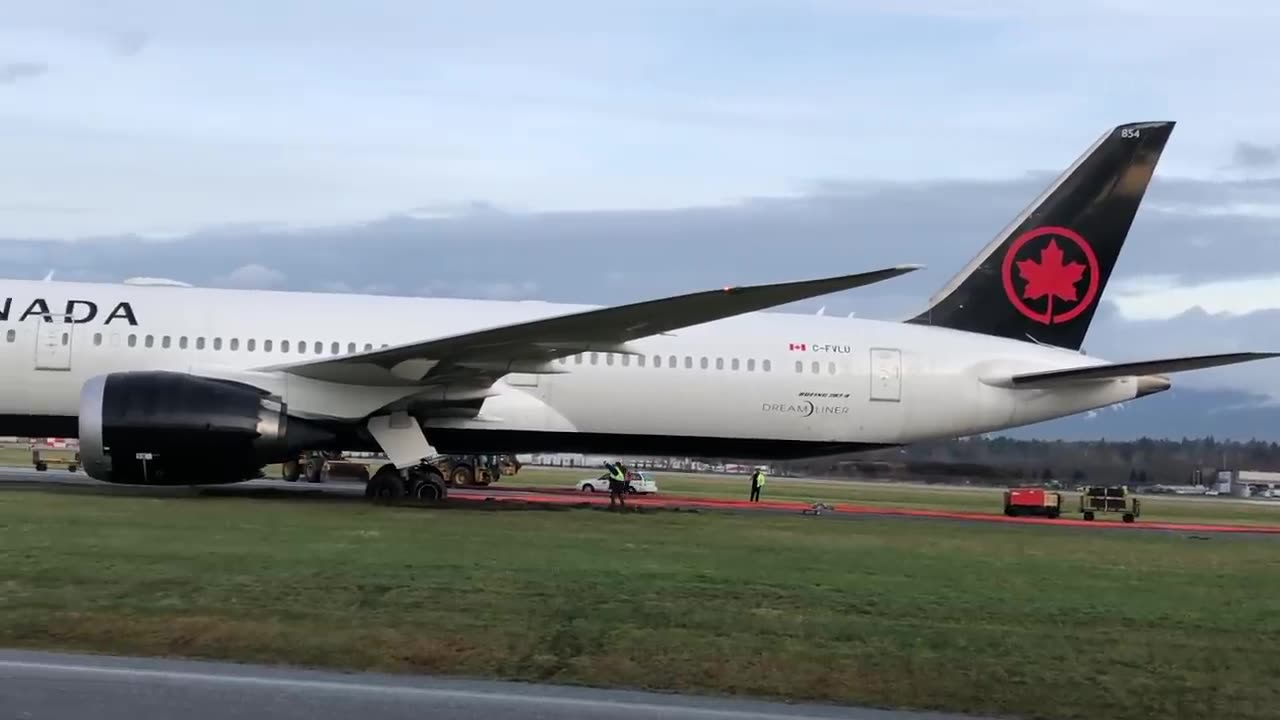 Overloaded Plane Takes Off Too Late