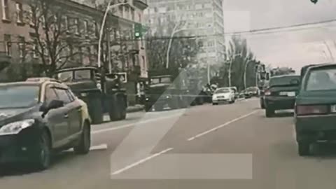 Another column of polite people on the streets of Melitopol