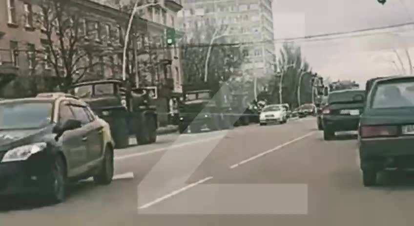 Another column of polite people on the streets of Melitopol