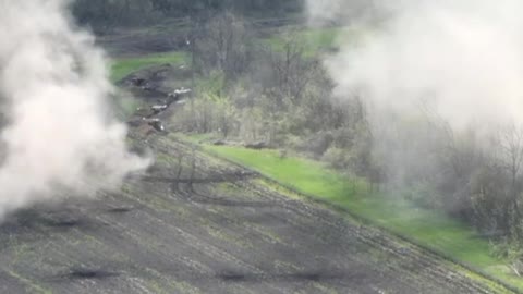 Ukraine War - Russian special forces discovered a group of militants of AFU from a quadrocopter