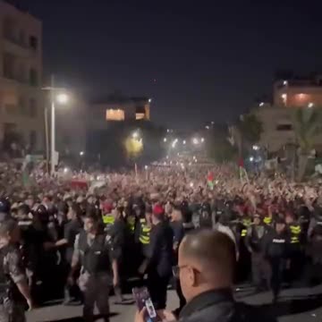 Protests erupt in Jordan after the Bombing of a Hospital in Gaza