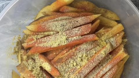 French fries 🍟 with Dominican Salami and Eggs 🍳 ENJOY