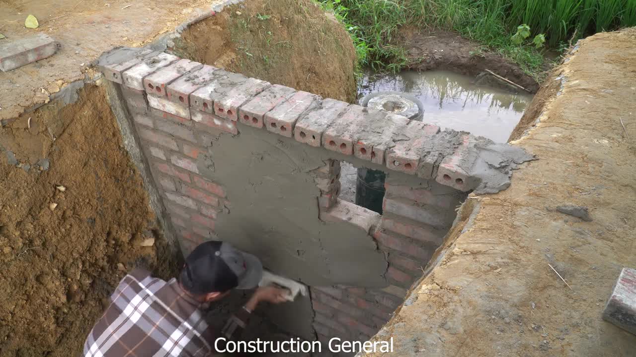 Hydroelectric power building with an extremely powerful unit