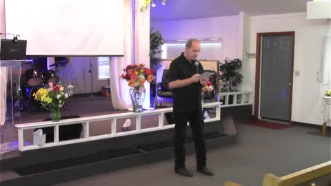 Pastor Don preaching the Word