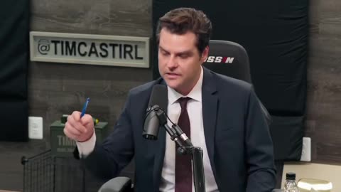 Matt Gaetz- I believe the only way Steve Bannon does not go to jail...