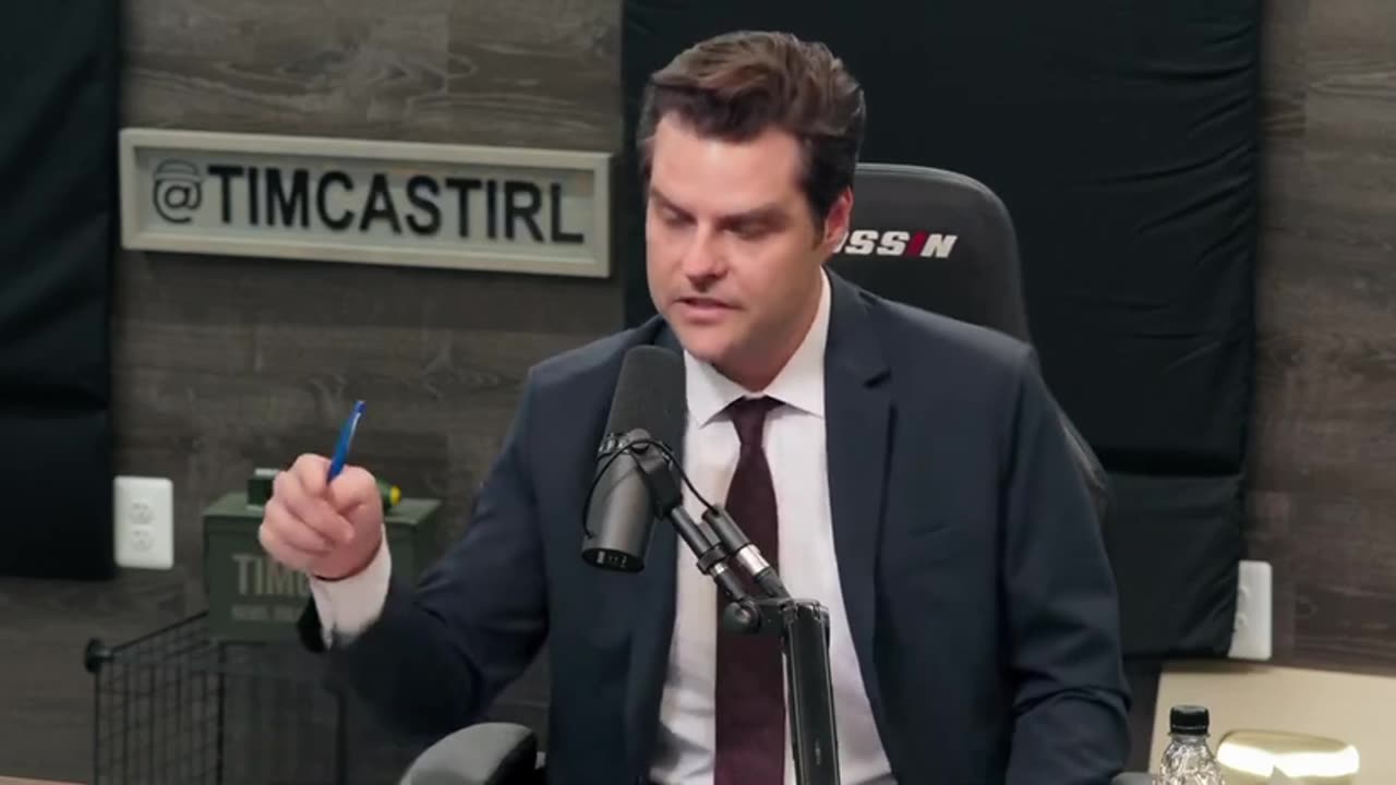 Matt Gaetz- I believe the only way Steve Bannon does not go to jail...