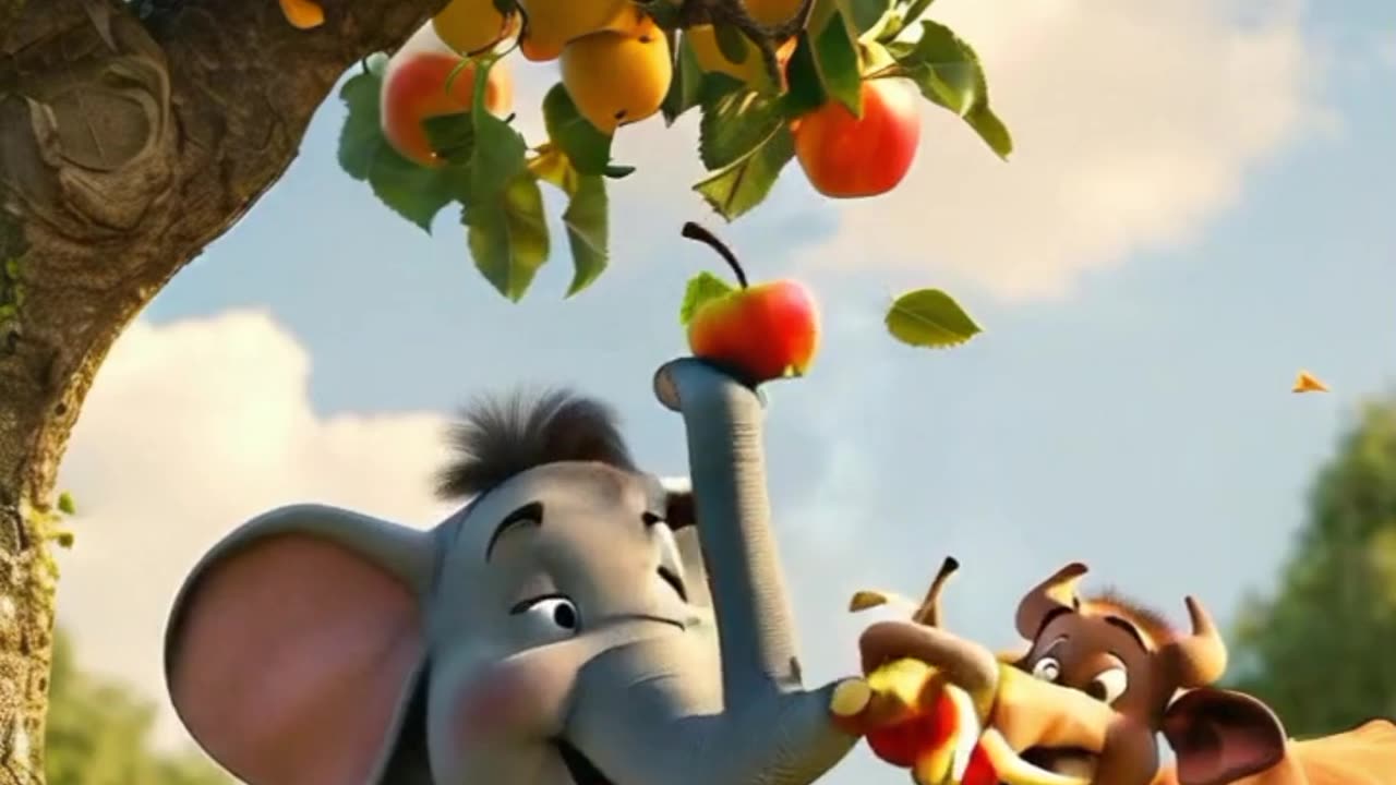 The Unlikely Friends: A Heartwarming Tale of an Elephant and a Cow. #Shorts