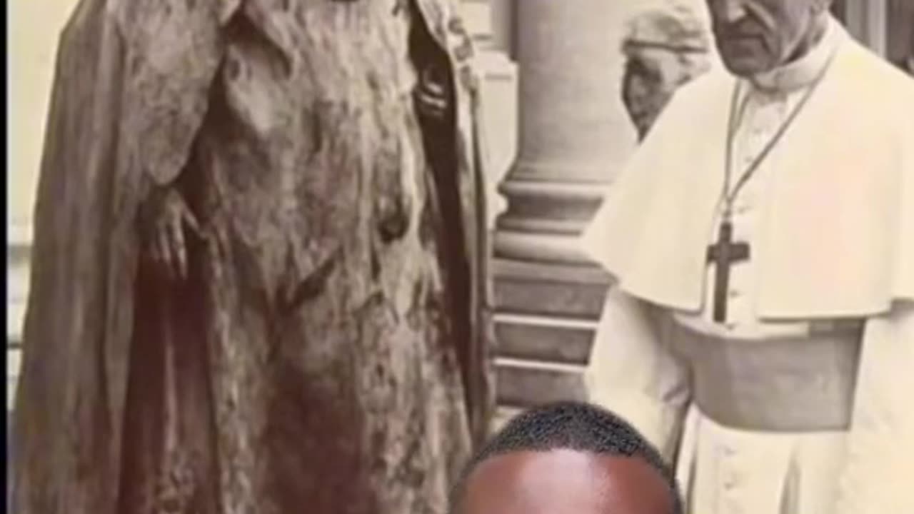 Catholic Pope with Lucifer