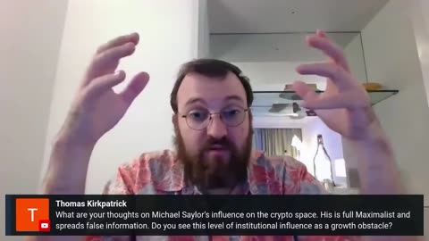 Charles Hoskinson - Thoughts on Michael Saylor's influence on crypto space