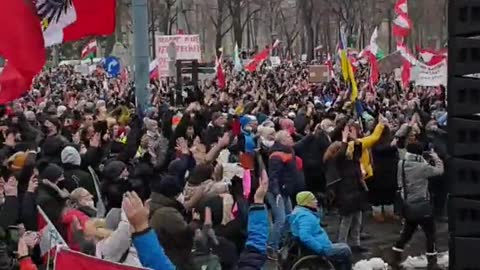 Chants for freedom in Austria.