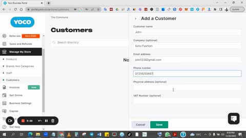 Adding Customers To Your Yoco Business Portal