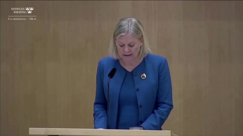 Swedish PM calls for broad support in NATO bid