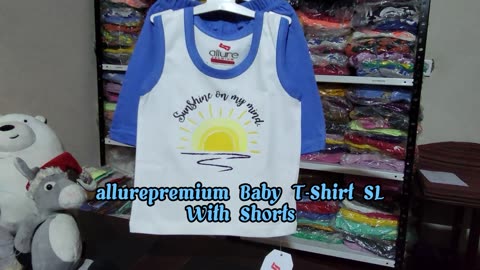 Allurepremium Baby Sleeveless Top Sunshine With Shorts